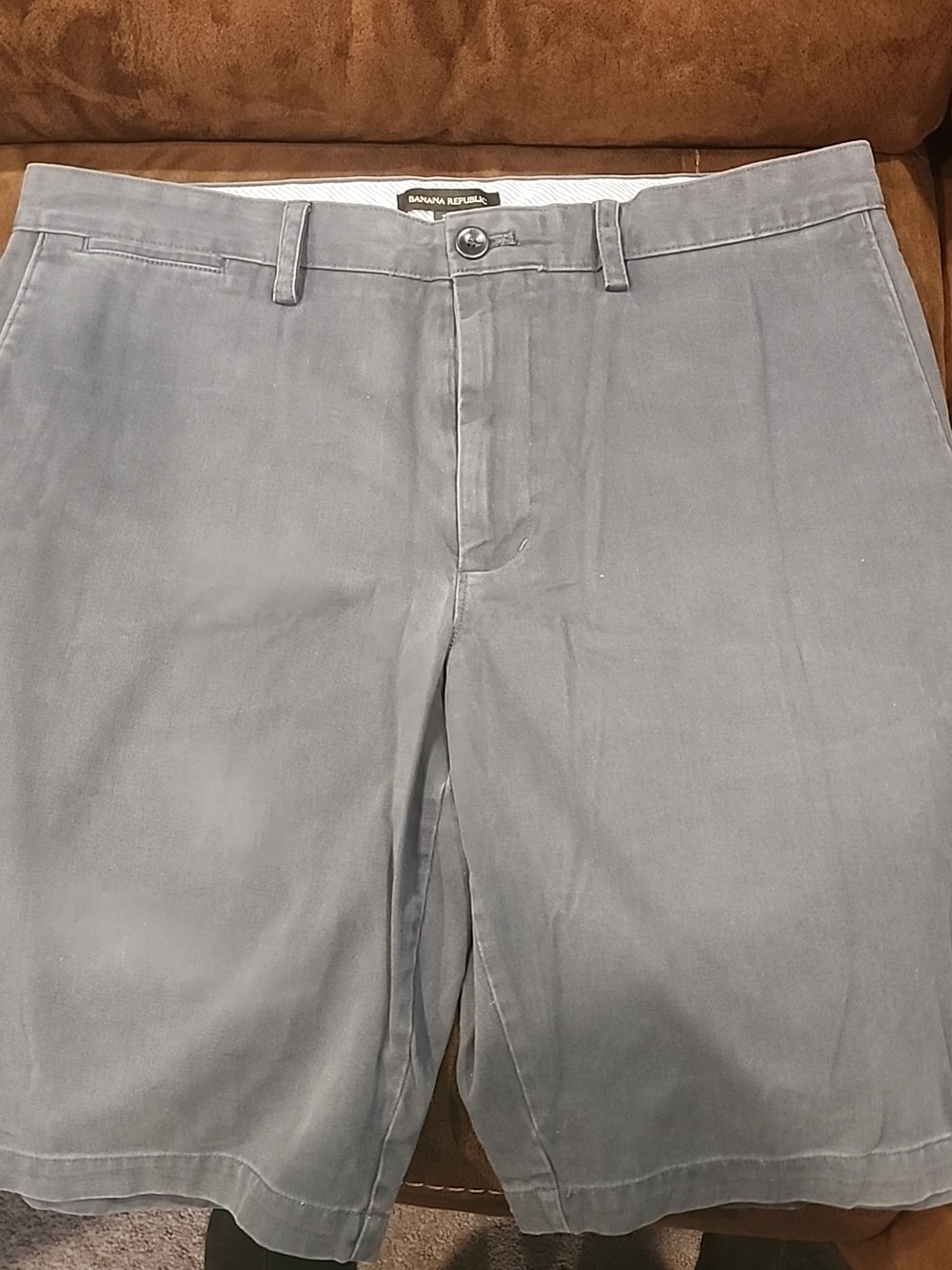 Banana Republic 100% Cotton Men's Chino Shorts In Vintage Navy Size 34